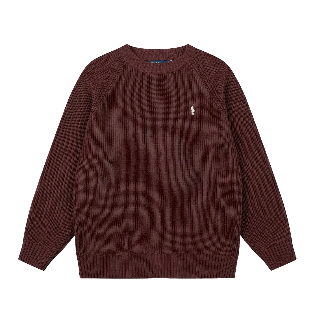 P220 Top quality" Style number: DS812# (not off the shelves all year round) [Ralph Lauren round neck piqué knitted sweater with war horse embroidery on the front and back] ✅Ralph Lauren classic basic versatile round neck pullover sweater for men and women ✅Main supply platform live broadcast Wholesale entity Replenish if out of stock Not removed from the shelves ✅ZP quality 1:1 version Scan the code to enter the GF website Counter quality ✅Detailed quality The only one in Guangzhou Imported quality cotton yarn Mainly high-end, cost-effective, good quality needless to say ✅The version is restored to the original order, the maximum size can be worn up to 200 pounds, loose, comfortable and stress-free ✅The upper body is simple and easy to match, ootd must-have style, good-looking clothes are never picky, a must-have item in the wardrobe is recommended. Size: S-XL Color: White, gray, khaki, navy blue, brown, burgundy, black with white label, black with red label